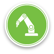 Automated Manufacturing Machine Icon
